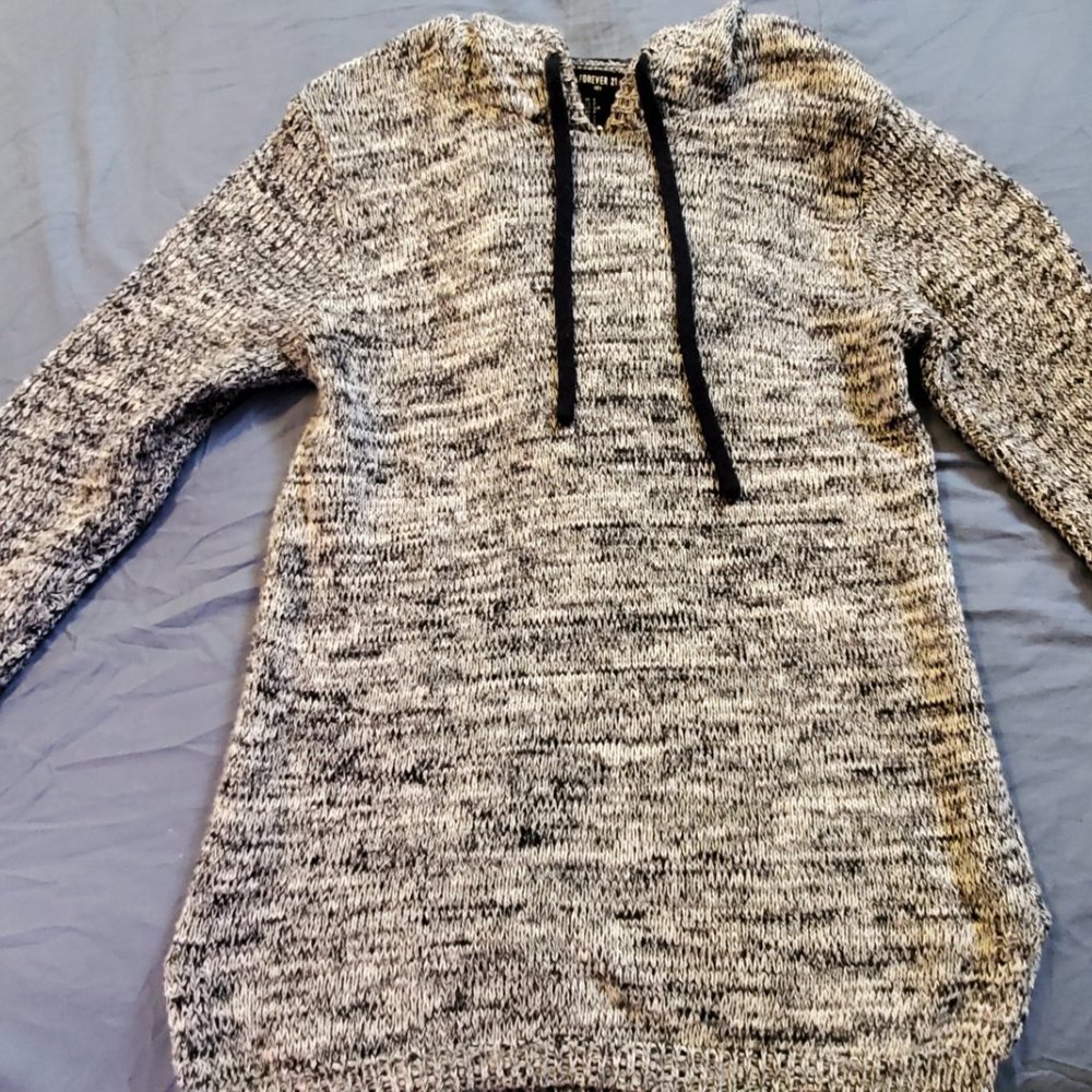 Forever 21 Navy Blue/White Pullover Sweater Men Sm